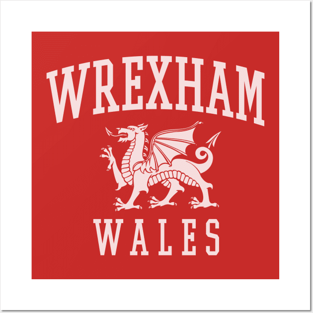 Wrexham Wales Wall Art by MindsparkCreative